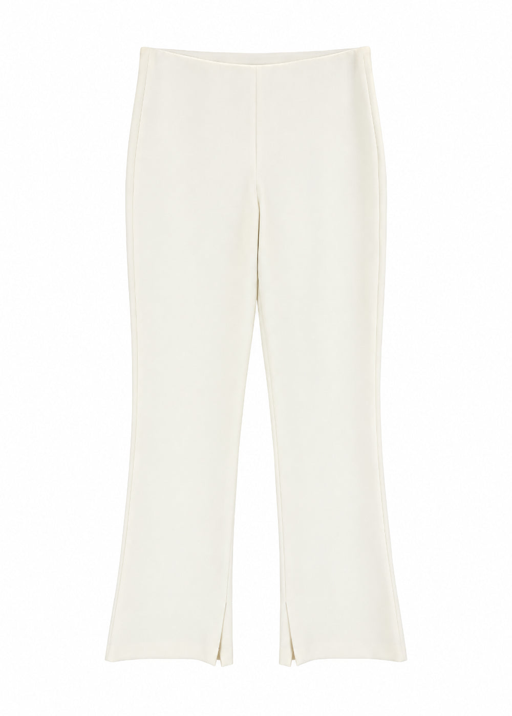 Pantalon evase avec ceinture - Blanc Cassé