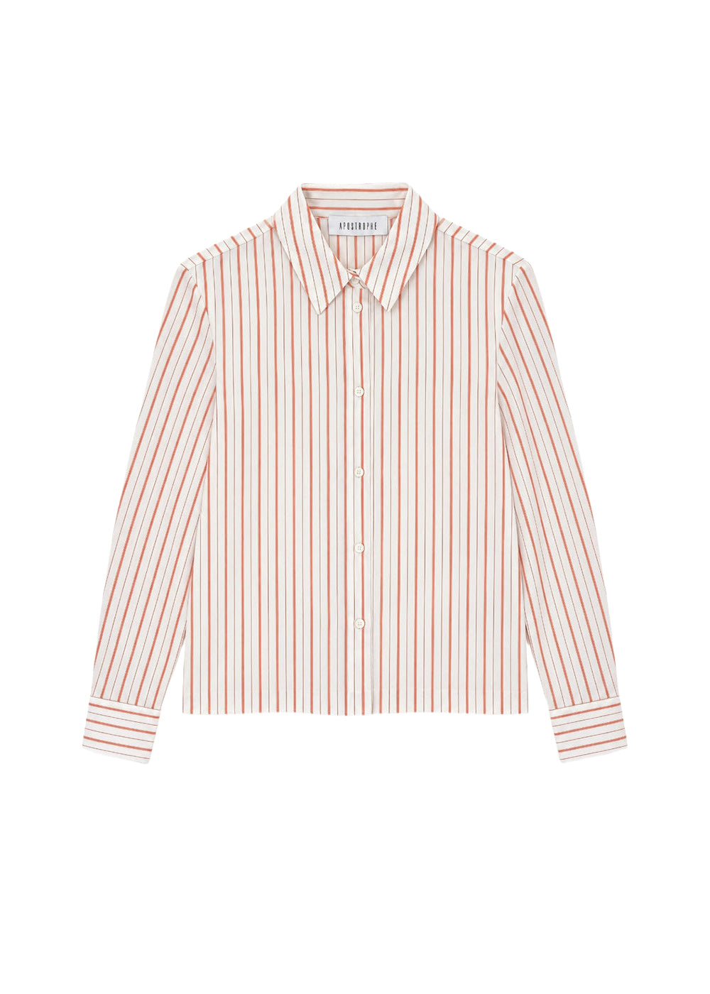 Chemise croute à rayures - Orange