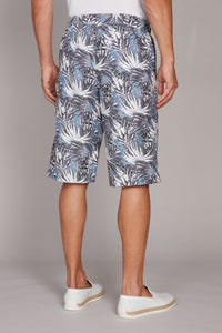 Short de bain à motif - Blue Jeans White