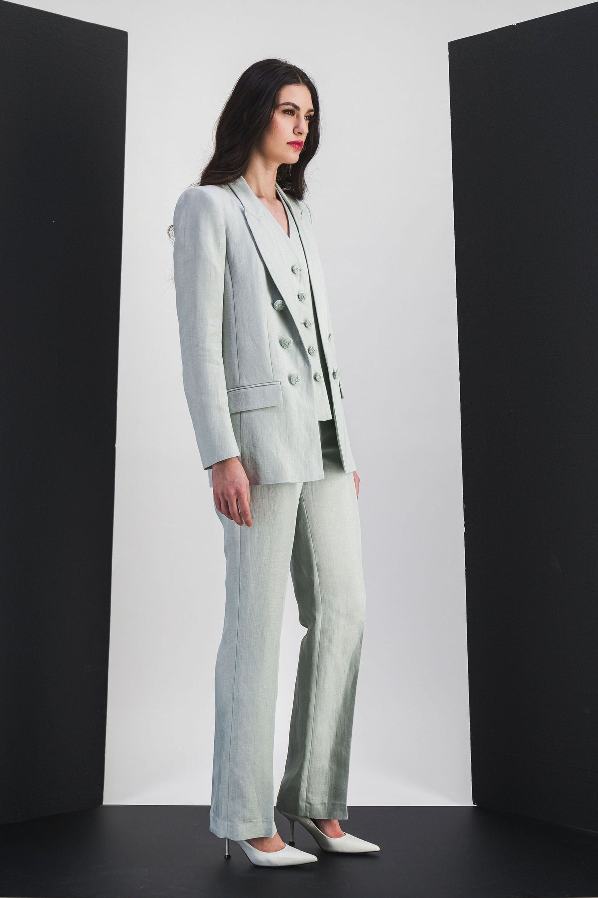 Pantalon etroit - Vert d'Eau
