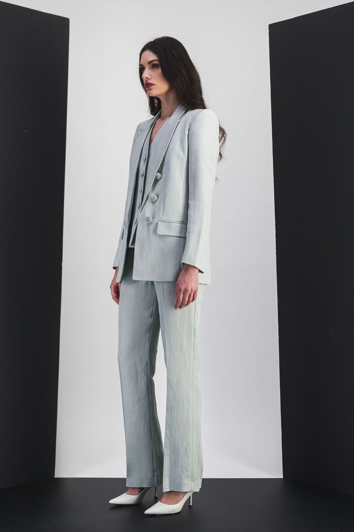 Pantalon etroit - Vert d'Eau