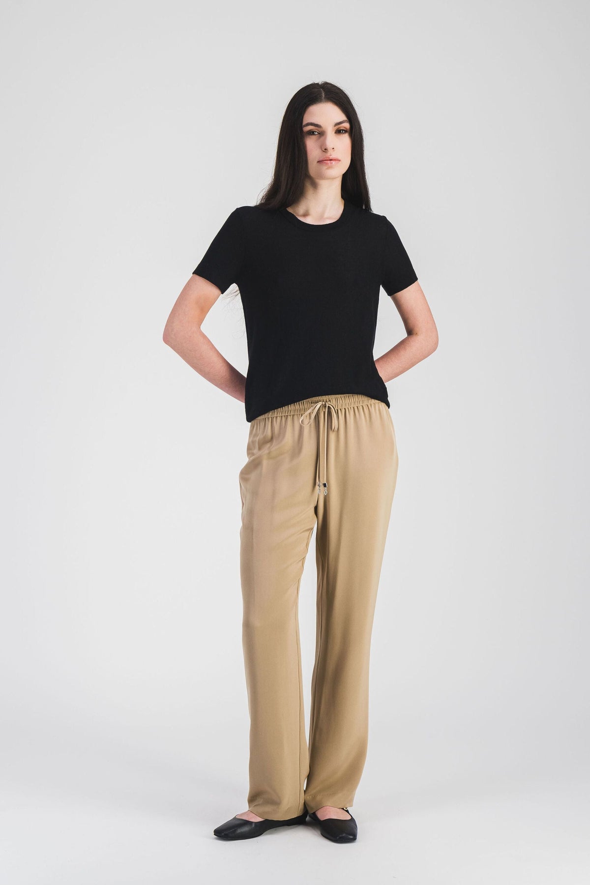 Pull manches courtes - Noir