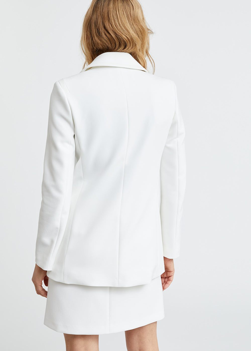 Manteau caban croise bts - Blanc Cassé