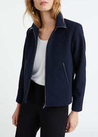 Zip-up jacket with pockets - Navy
