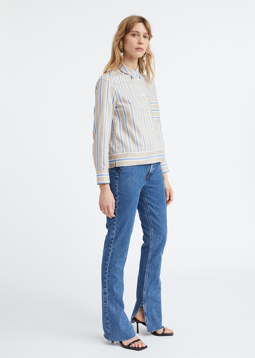 Chemise rayure de coton - Multicolore