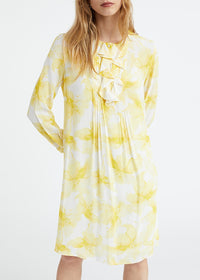 Robe à motif floral dégradé - Jaune