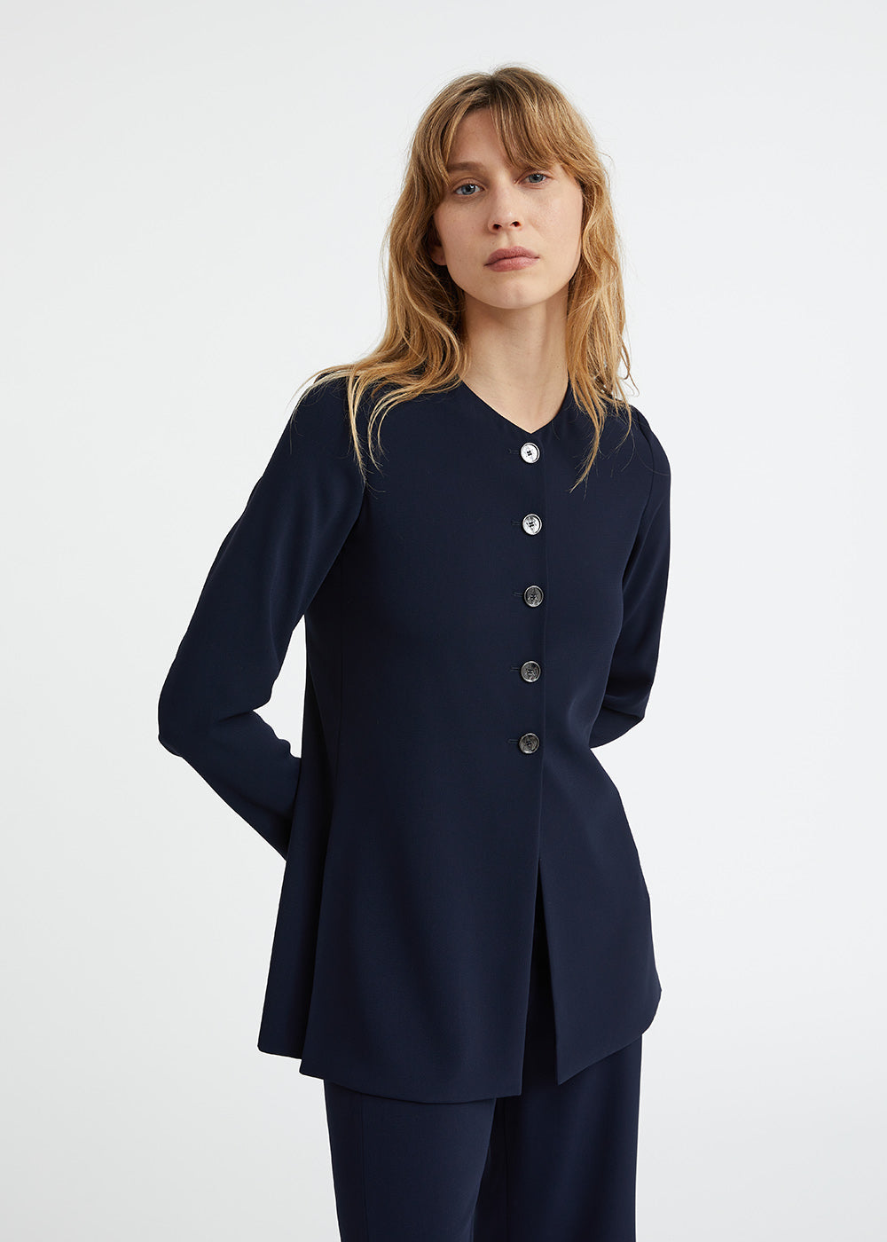 Tunique polyester - Marine