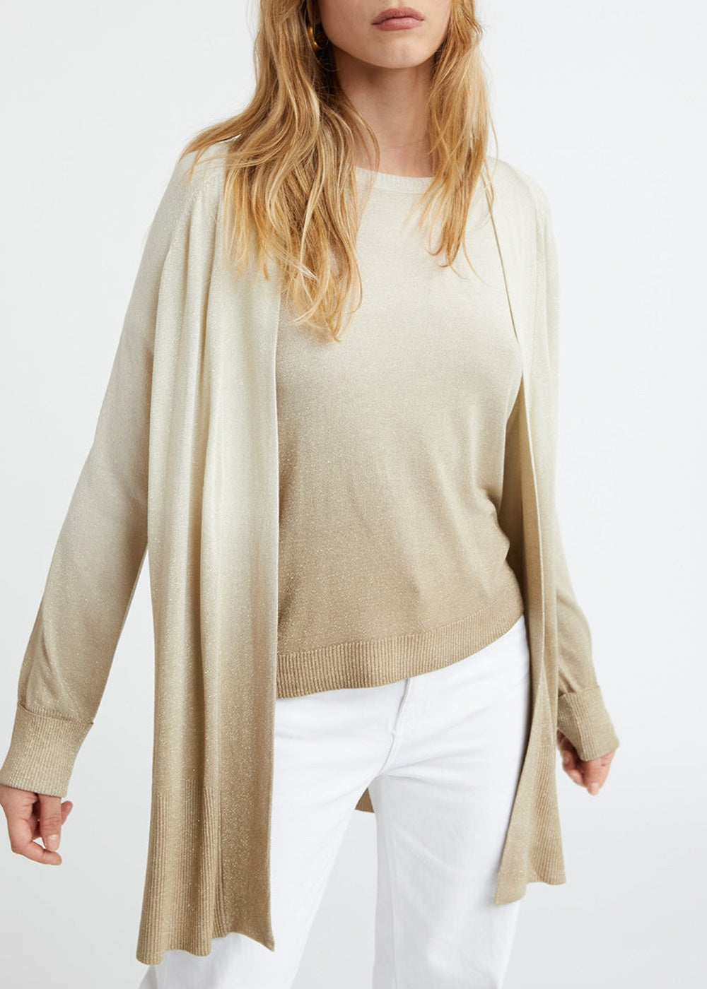 Cardigan tie and dye - Beige