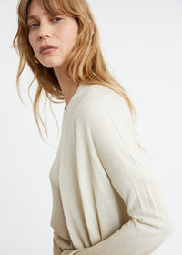 Cardigan tie and dye - Beige Moyen