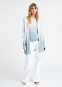 Cardigan tie and dye - Argent Mat