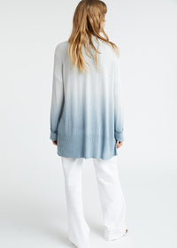 Cardigan tie and dye - Argent Mat