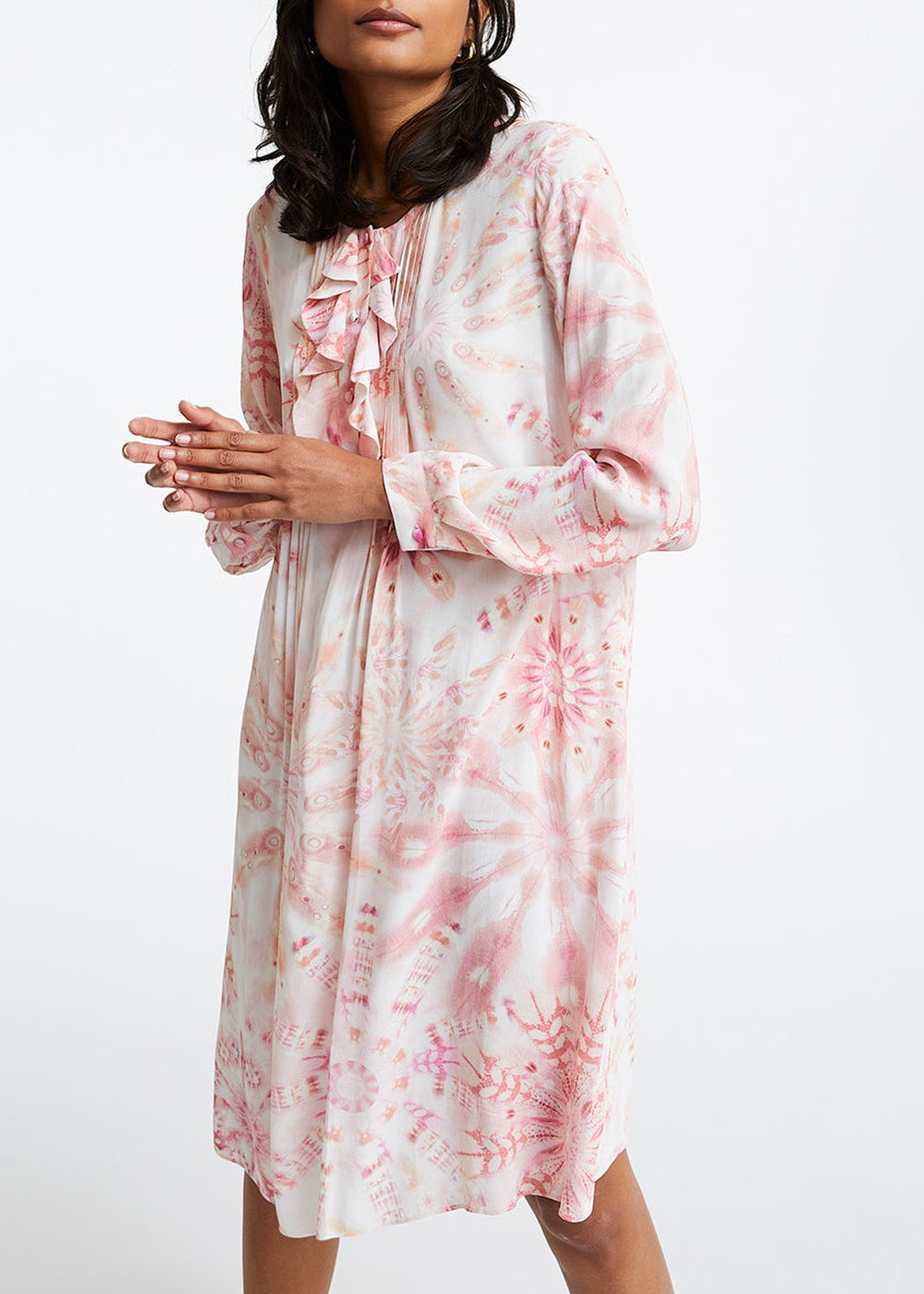 Robe à imprimé psychédélique - Rose Pâle