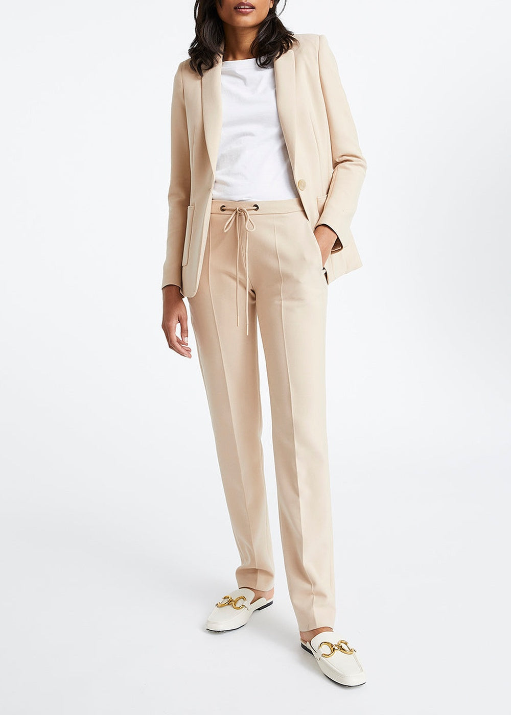 Pantalon à cordon de serrage - Marine