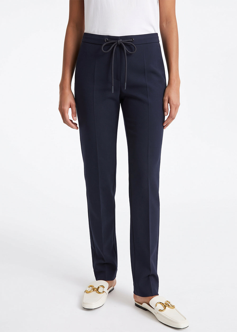 Pantalon à cordon de serrage - Marine