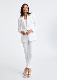 Veste coton avec essusson - Blanc Optique