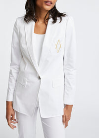 Single-breasted jacket - Optical White