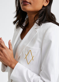Single-breasted jacket - Optical White