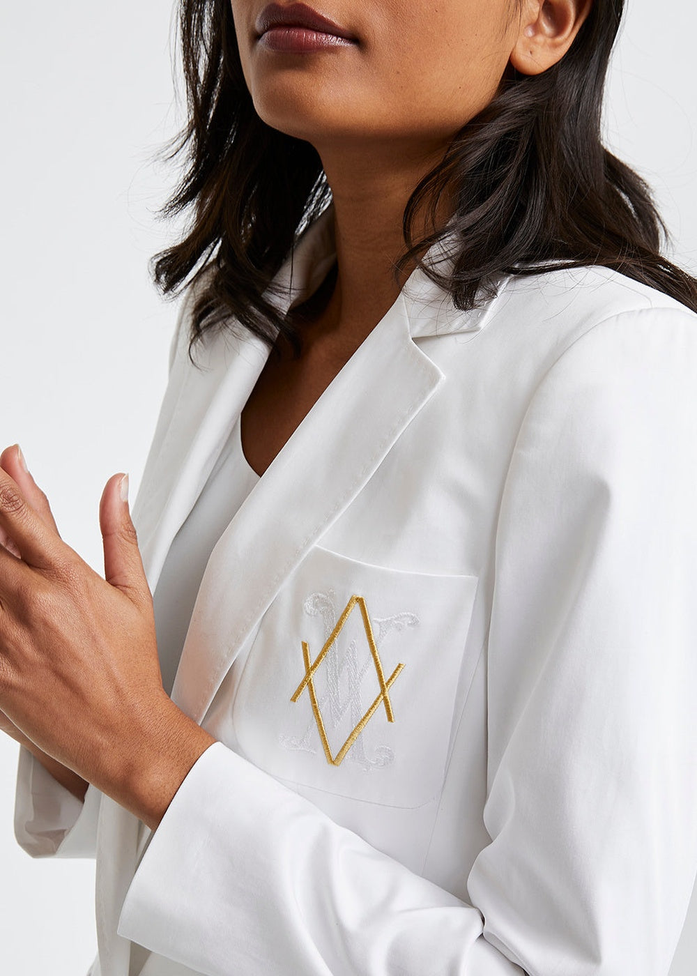 Single-breasted jacket - Optical White