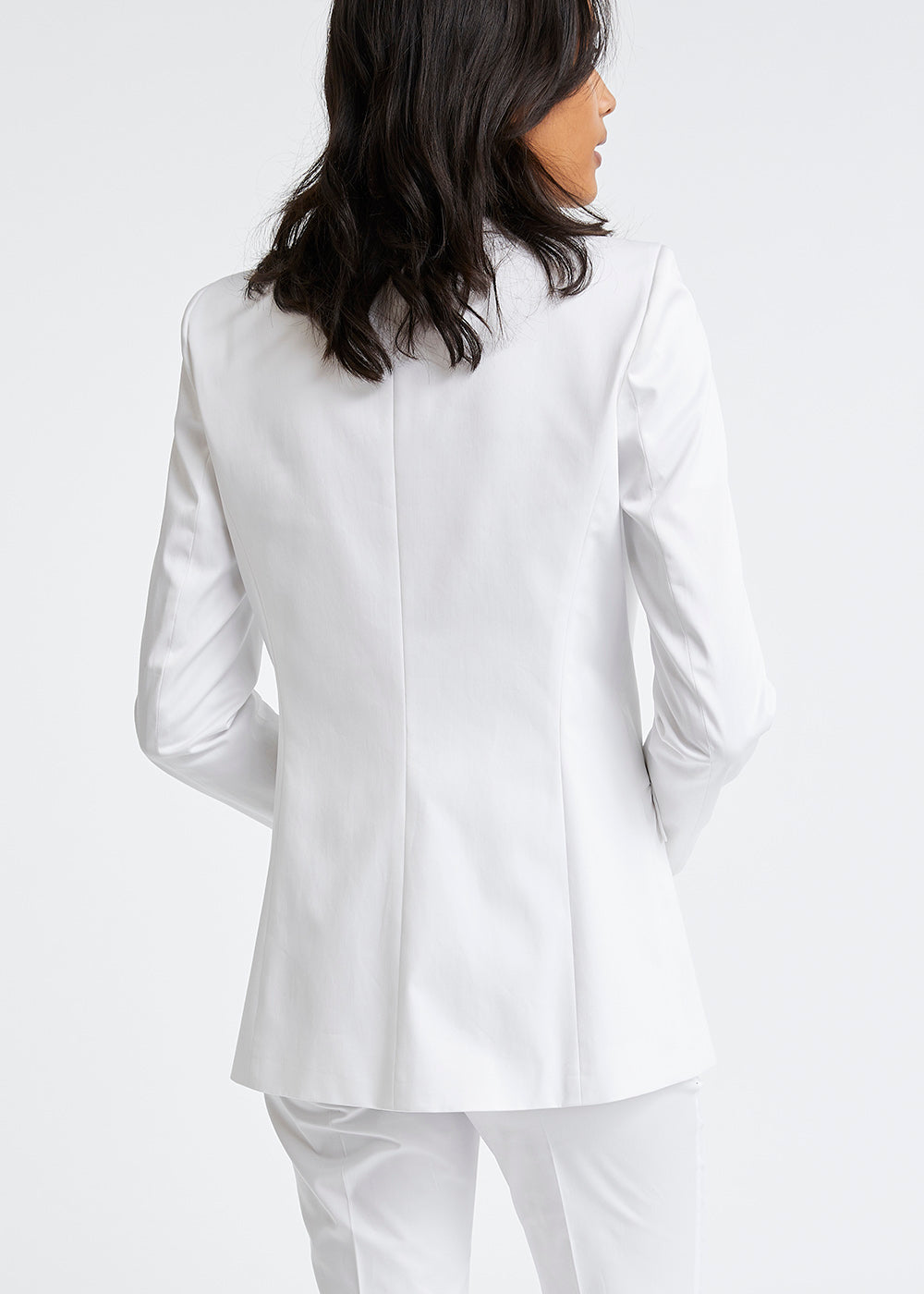 Veste coton avec essusson - Blanc Optique