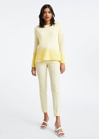 Pantalon jacquard - Jaune Clair