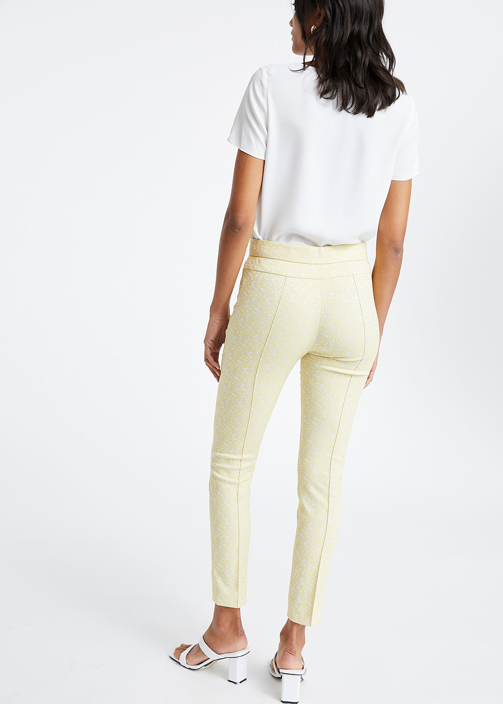 Pantalon jacquard - Jaune Clair
