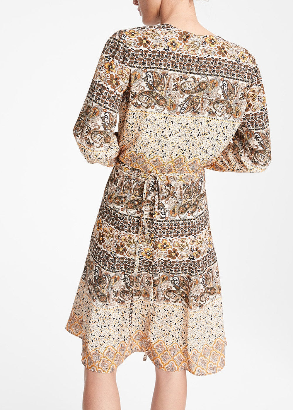 Robe à motif fleuri - Beige