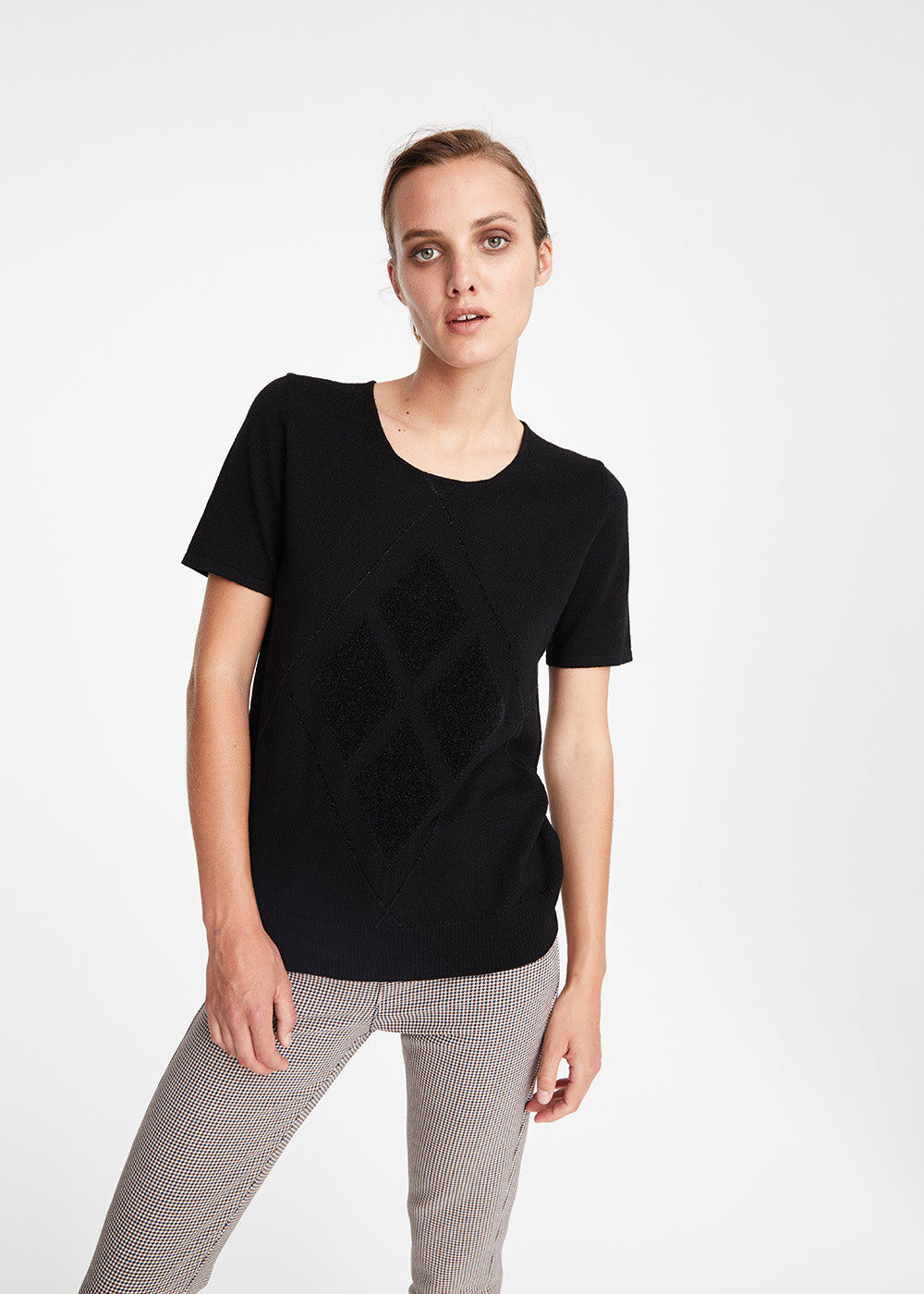 Pull mc intarsia - Noir