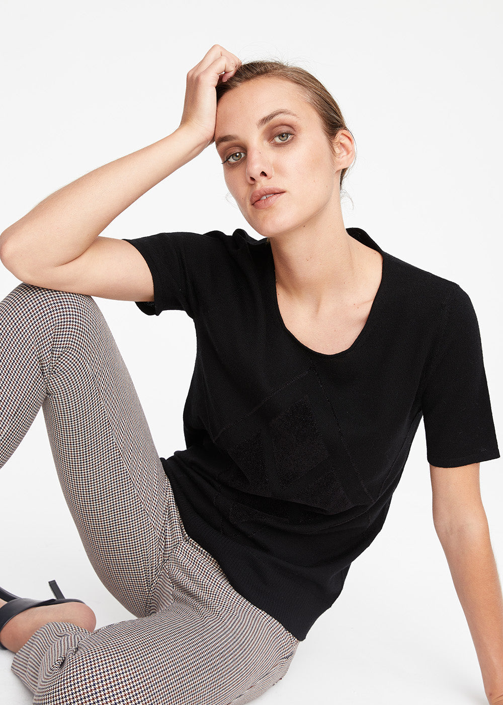 Pull mc intarsia - Noir