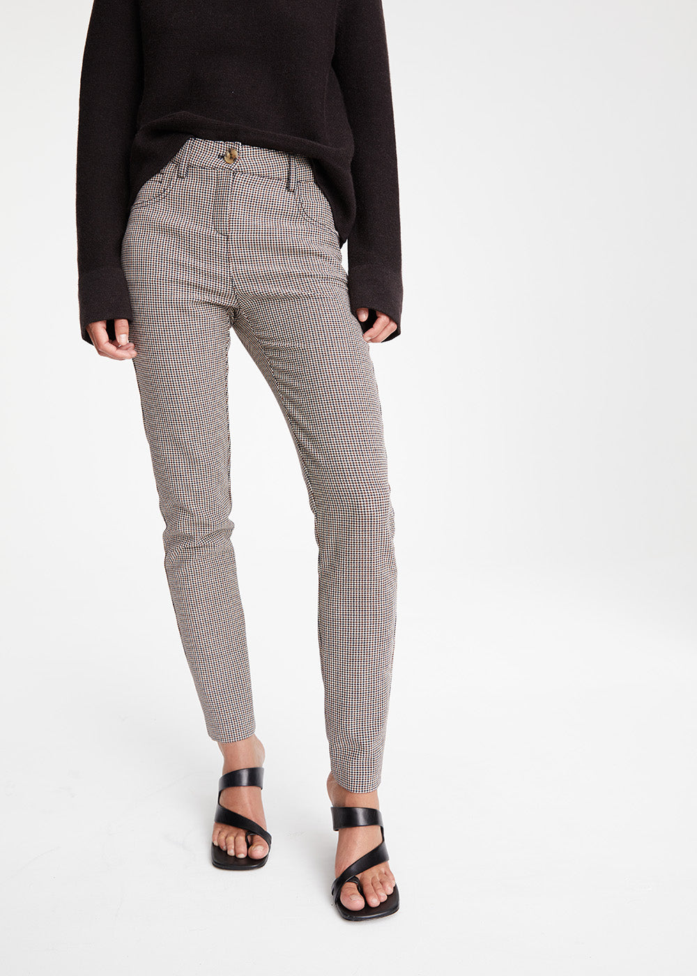 Pantalon pied de poule - Beton