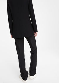 Veste structurée à boutons en laine - Noir