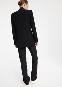 Veste avec col en trico - Noir