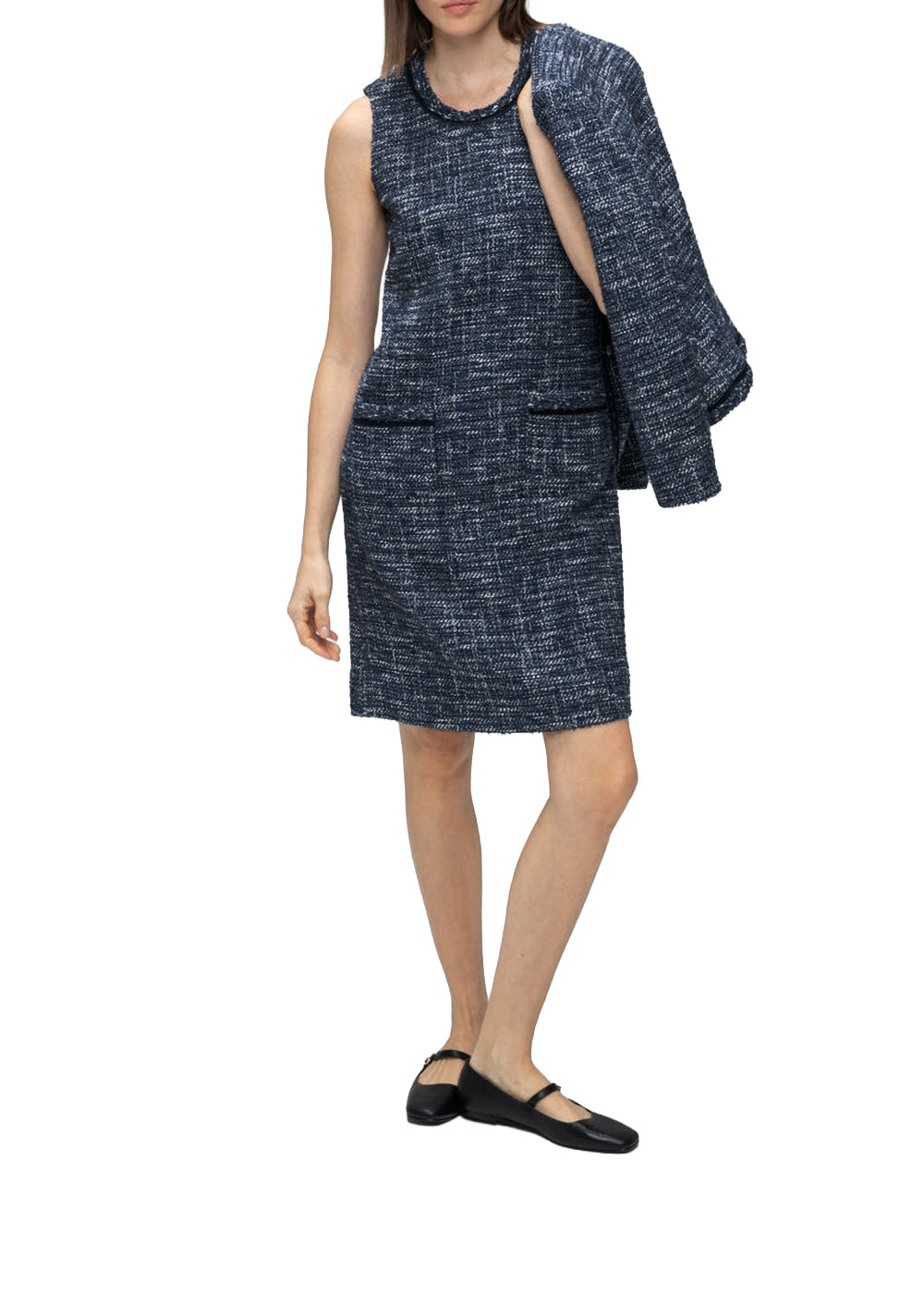 Robe courte sans manches - Marine