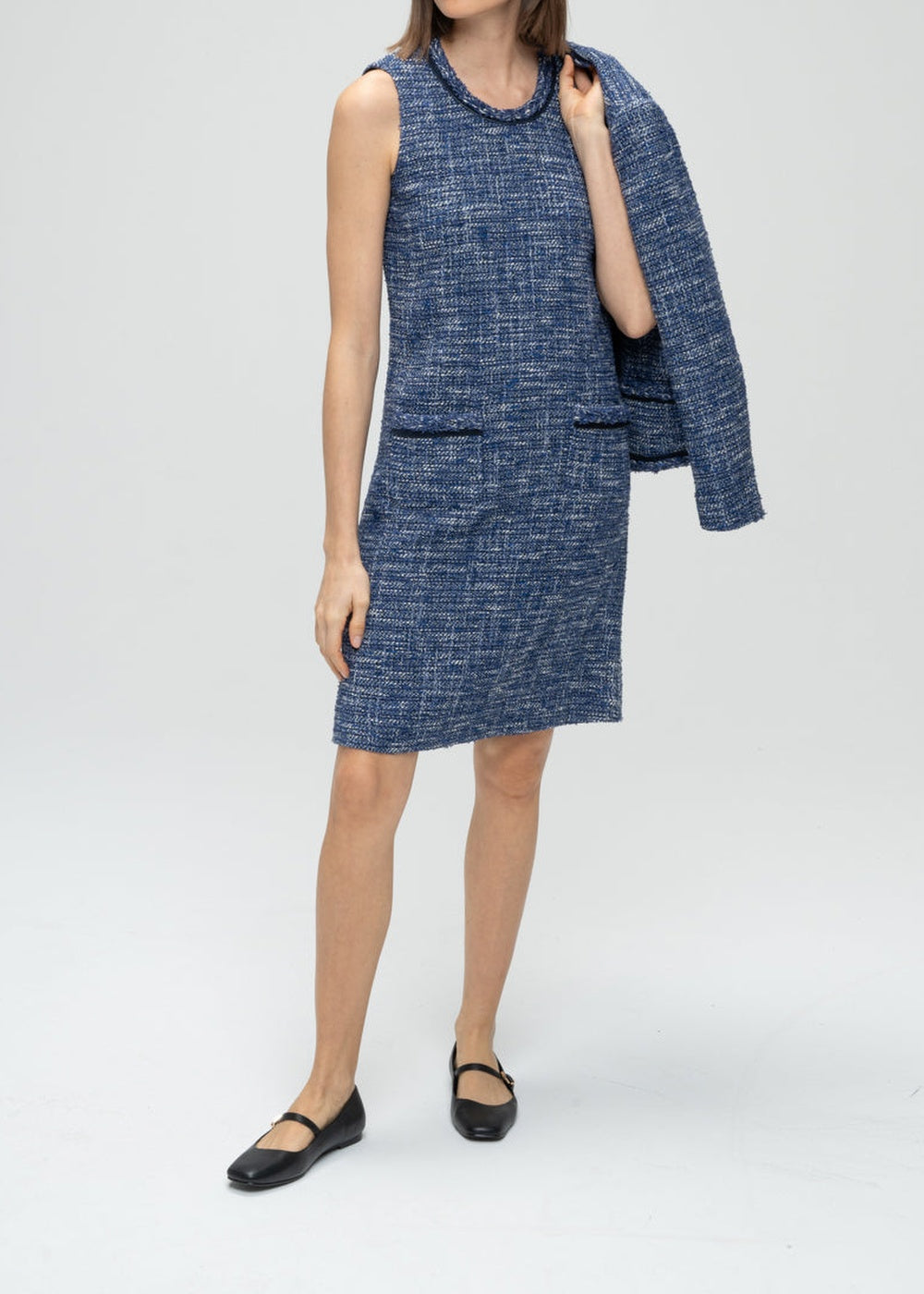 Robe courte sans manches - Marine