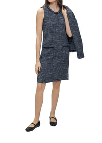 Robe courte sans manches - Marine