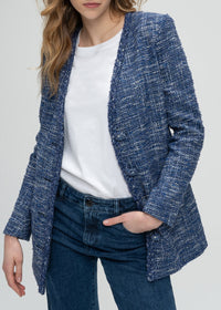 Long jacket with pockets - Navy