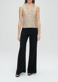 Sequinned sleeveless jacket - Matt Gold