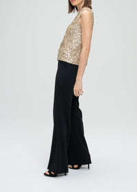 Sequinned sleeveless jacket - Matt Gold