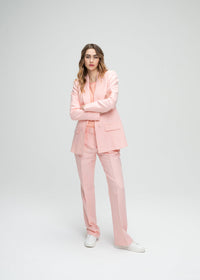 Pantalon lin coton - Abricot