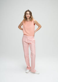 Pantalon lin coton - Abricot