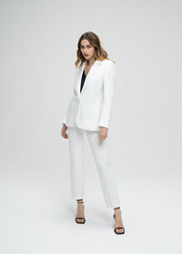 Pantalon droit fin pied - Blanc Cassé