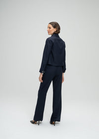 Veste courte col chemise - Marine