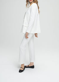 Double-breasted jacket with buttons - Off-white