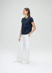 T shirt brode mc - Marine