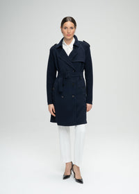 Manteau facon trench - Marine