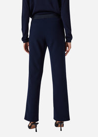Pantalon droitaves fentes - Marine