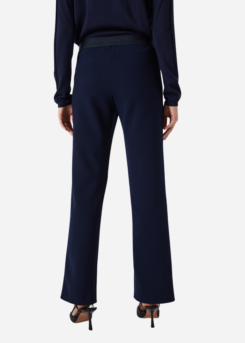 Pantalon droitaves fentes - Marine