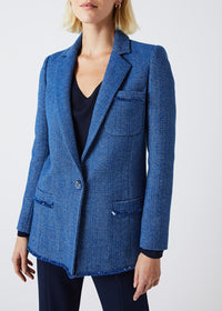 Long fitted jacket - Blue