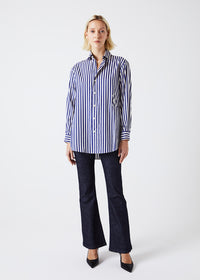 Chemise oversize coton - Marine