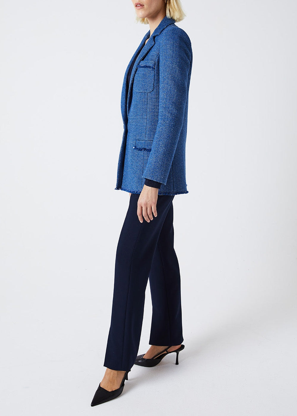 Long fitted jacket - Blue