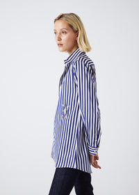 Chemise oversize coton - Marine